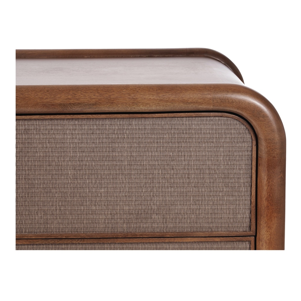 Rye 3 Drawer Nightstand Warm Brown - 6