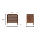 Rye 3 Drawer Nightstand Warm Brown - 11