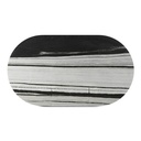 Celia Oval Dining Table Panda Marble - 3