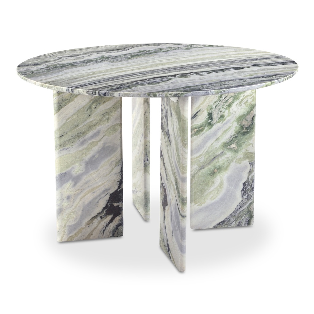 Celia Round Dining Table Green Onyx Marble - 1