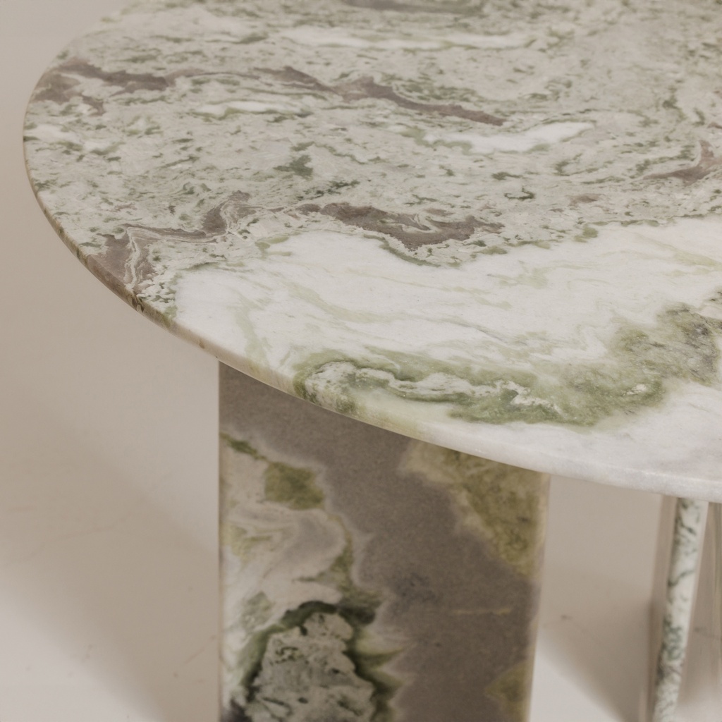 Celia Round Dining Table Green Onyx Marble - 9