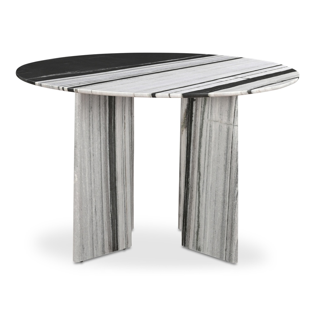 Celia Round Dining Table Panda Marble - 2