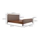 Rye Queen Bed Warm Brown - 10