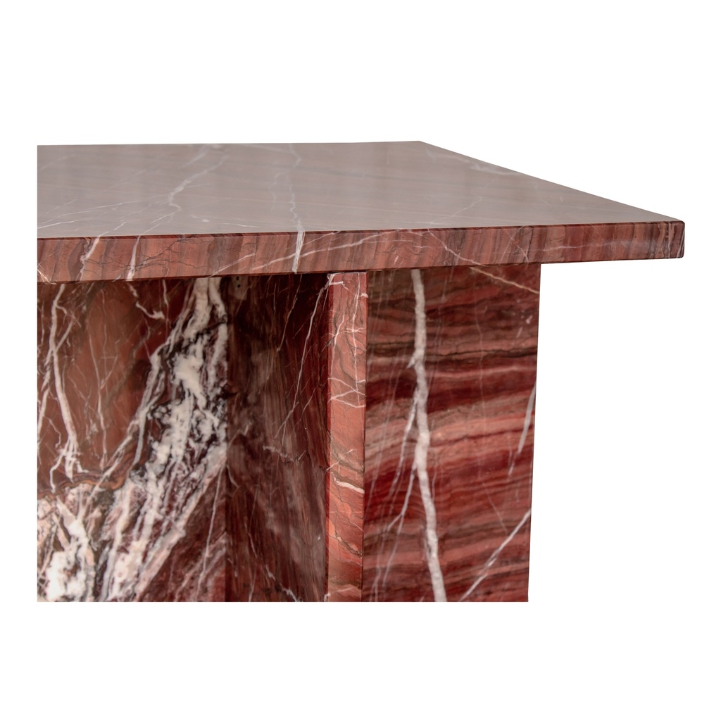 Blair Accent Table Rosso Levanto Marble - 4