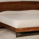 Bent Queen Size Bed Brown - 5