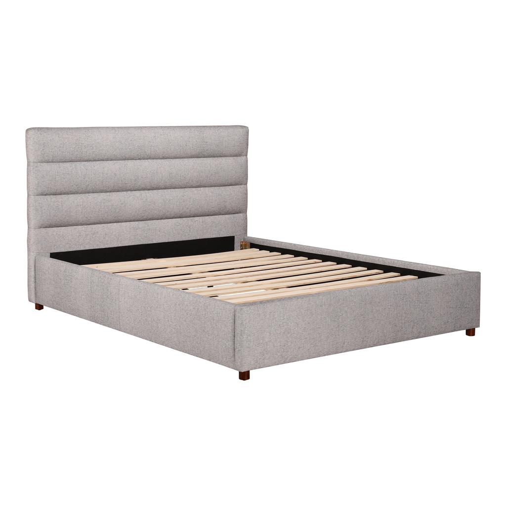 Takio King Bed Light Grey - 5