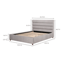 Takio King Bed Light Grey - 15