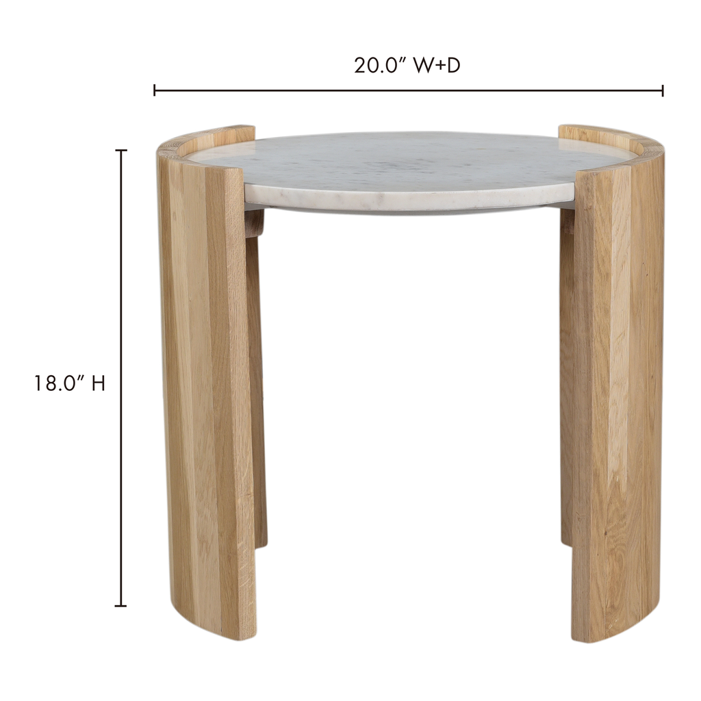 Dala Side Table White - 6