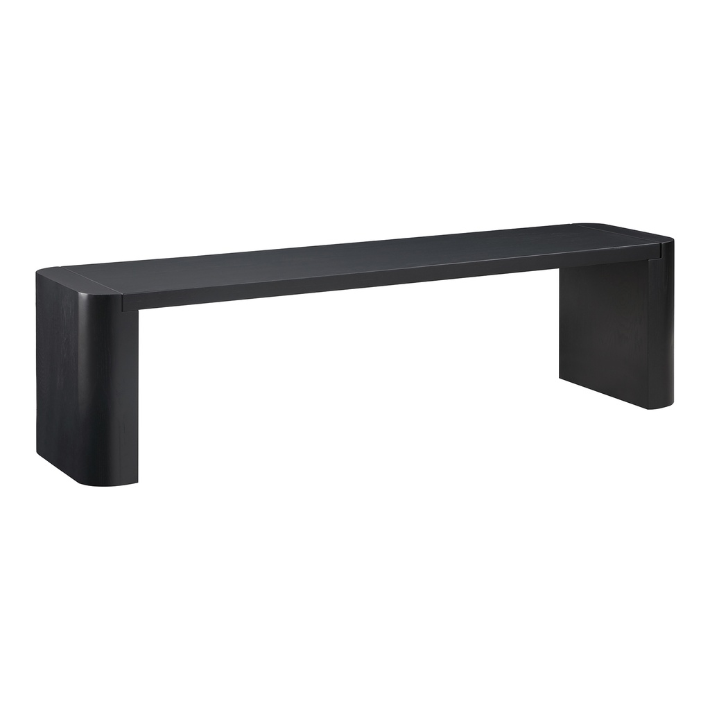 Post Small Dining Bench Black - 1