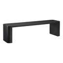 Post Small Dining Bench Black - 1