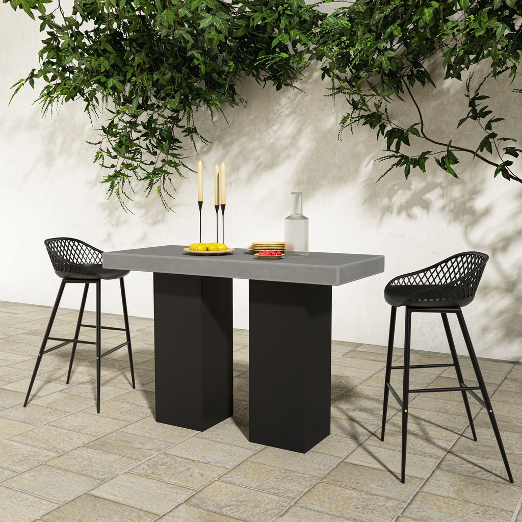 Lithic Outdoor Bar Table Grey - 6