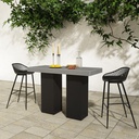 Lithic Outdoor Bar Table Grey - 6