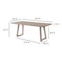 Silas Dining Table White Oak - 4