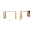 Dala Console Table White - 7