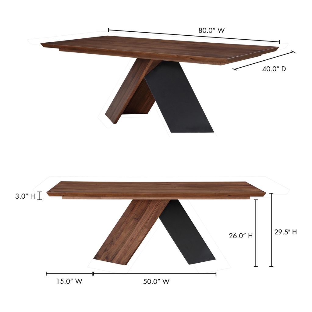 Axio Dining Table Brown - 8