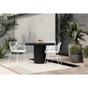 Cassius Round Outdoor Dining Table Black - 3
