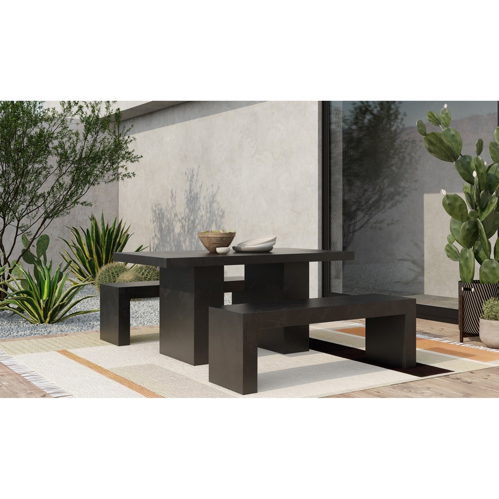 Aurelius 2 Outdoor Dining Table Black - 4