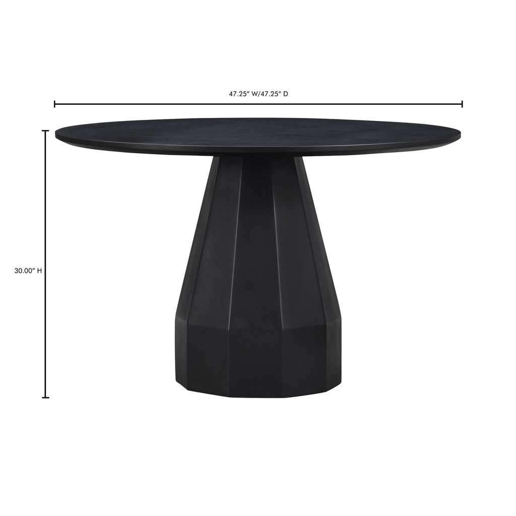 Templo Outdoor Dining Table Black - 8