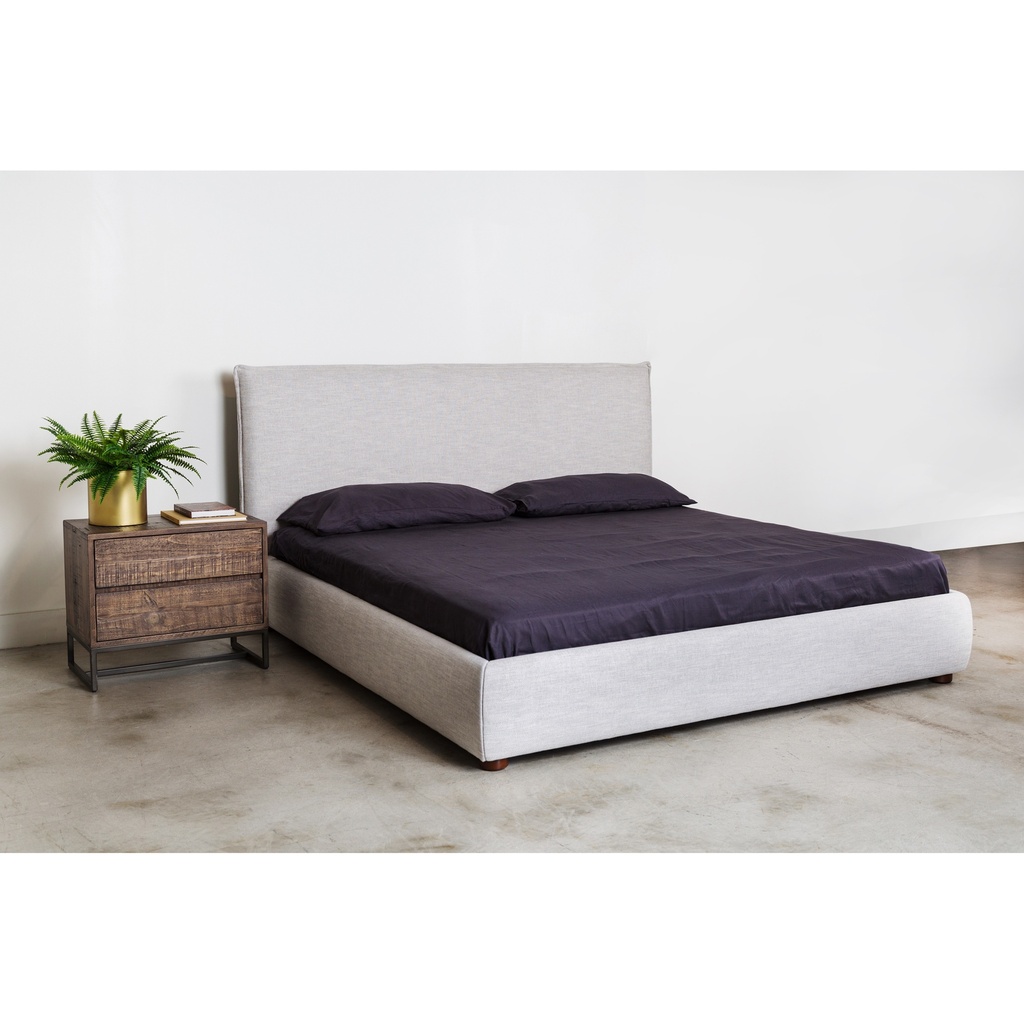 Luzon King Bed Light Grey - 14