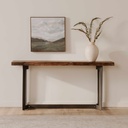 Bent Console Table Brown - 6