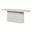 Lyon Outdoor Dining Table White Terrazzo - 1