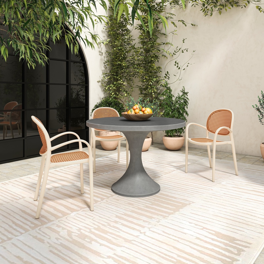 Isadora Outdoor Dining Table Grey - 5