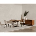 Bent Round Dining Table 54In Brown - 14