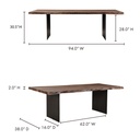 Howell Dining Table Natural - 5
