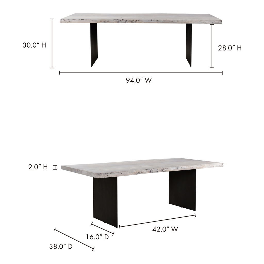 Evans Dining Table White - 9