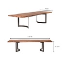 Bent Dining Table Large Brown - 10