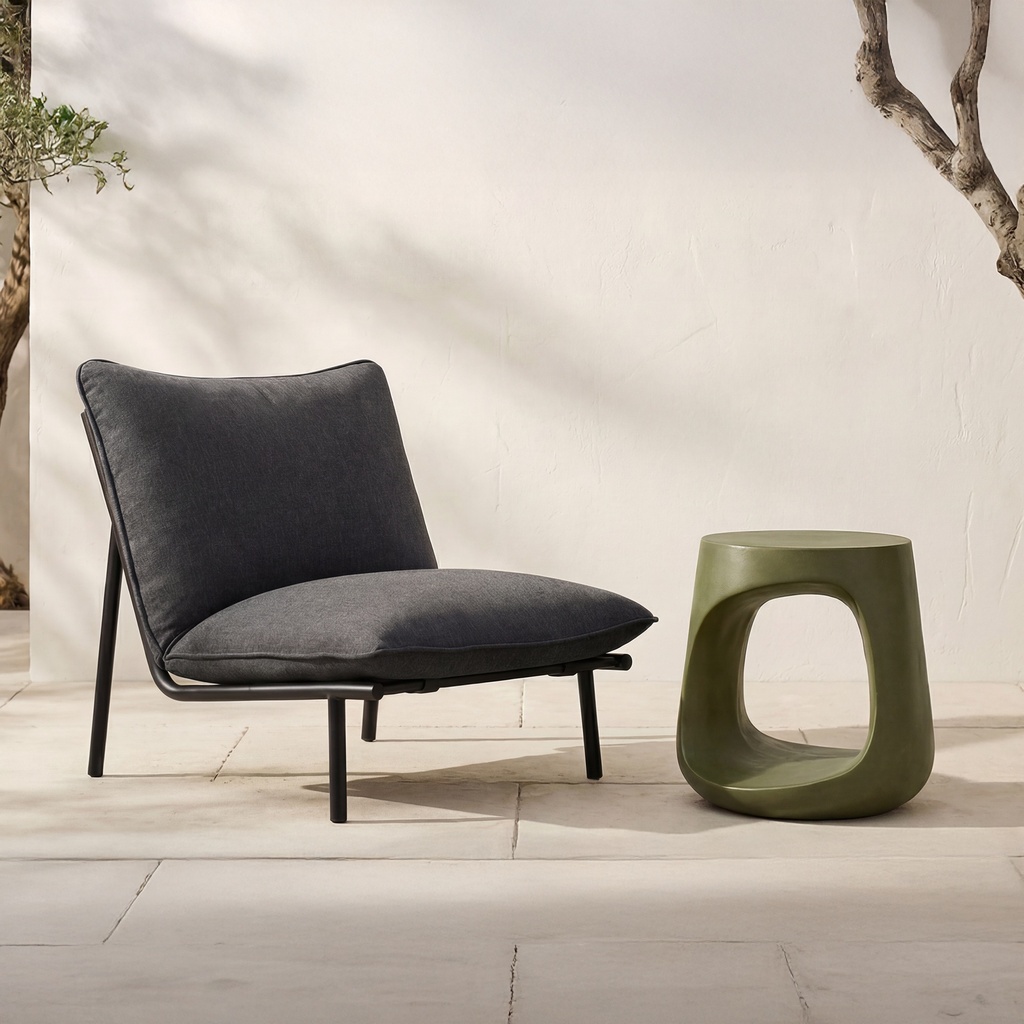 Rothko Outdoor Stool Green - 5