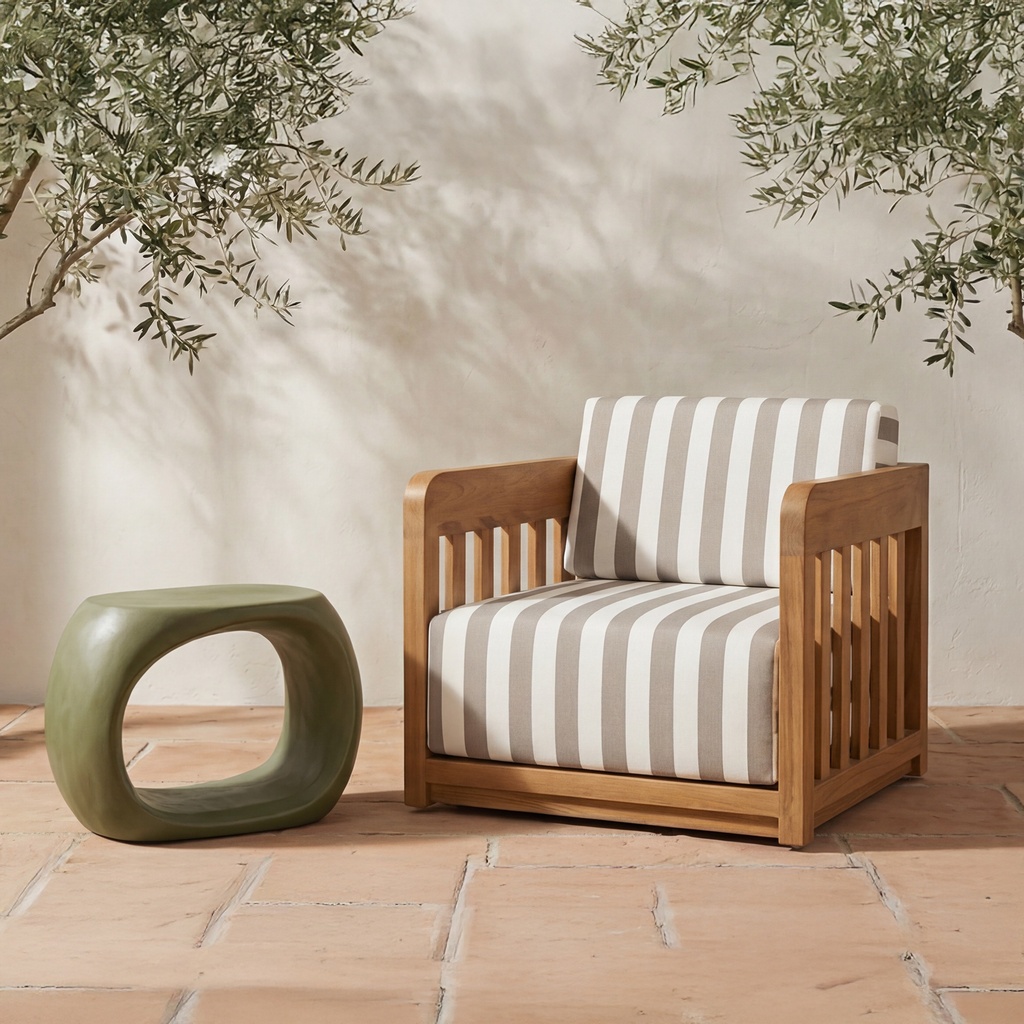 Albers Outdoor Stool Green - 5