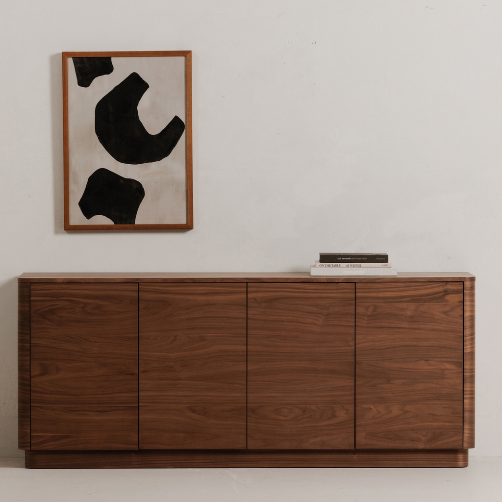 Round Off Sideboard Walnut Brown - 8