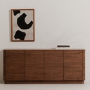 Round Off Sideboard Walnut Brown - 8