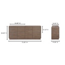 Round Off Sideboard Walnut Brown - 10