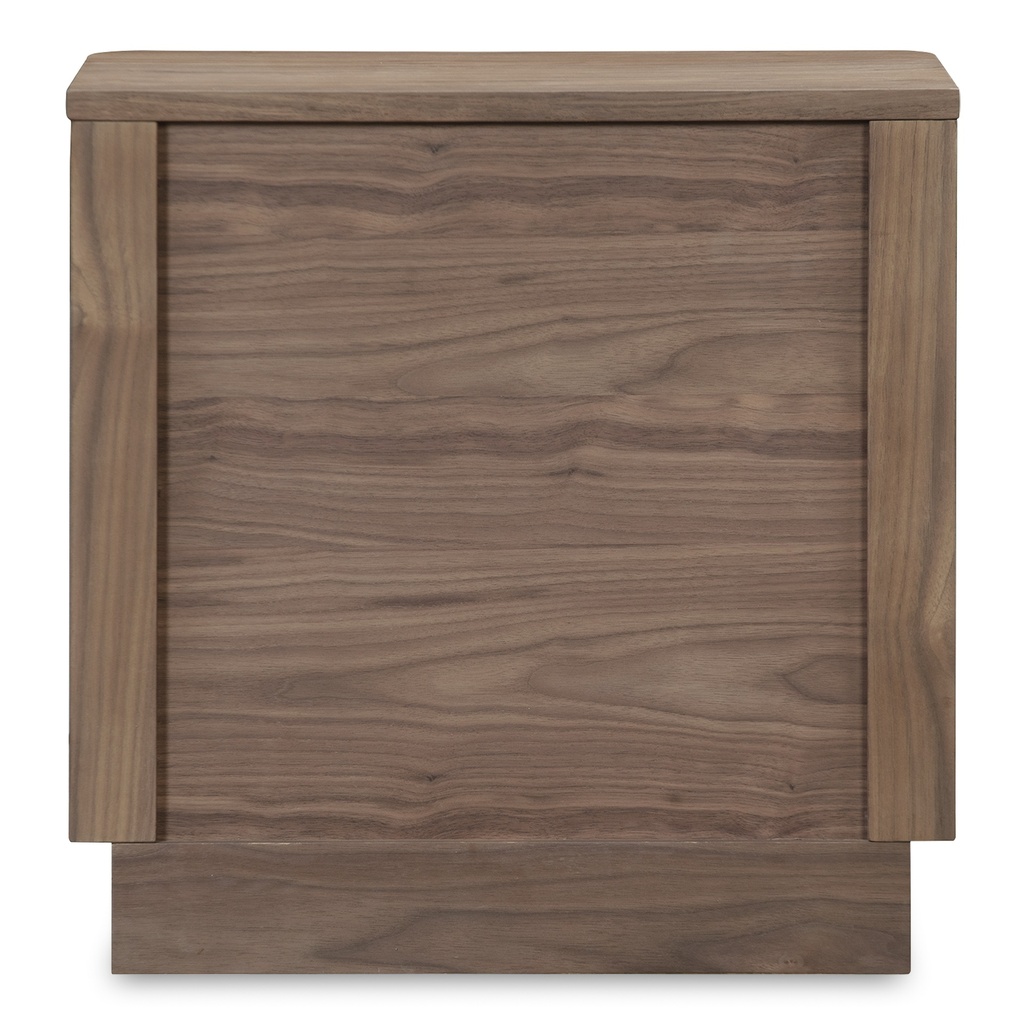 Round Off Tall Nightstand Walnut Brown - 2