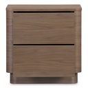 Round Off Tall Nightstand Walnut Brown - 3