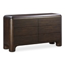 Rowan 6 Drawer Dresser Dark Brown - 1