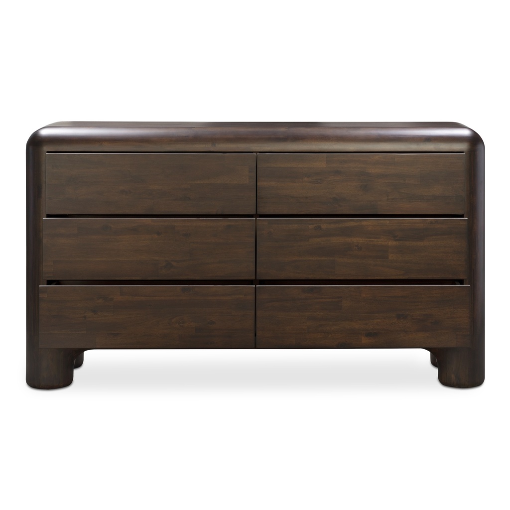 Rowan 6 Drawer Dresser Dark Brown - 4