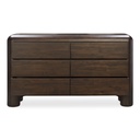Rowan 6 Drawer Dresser Dark Brown - 4