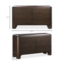 Rowan 6 Drawer Dresser Dark Brown - 12