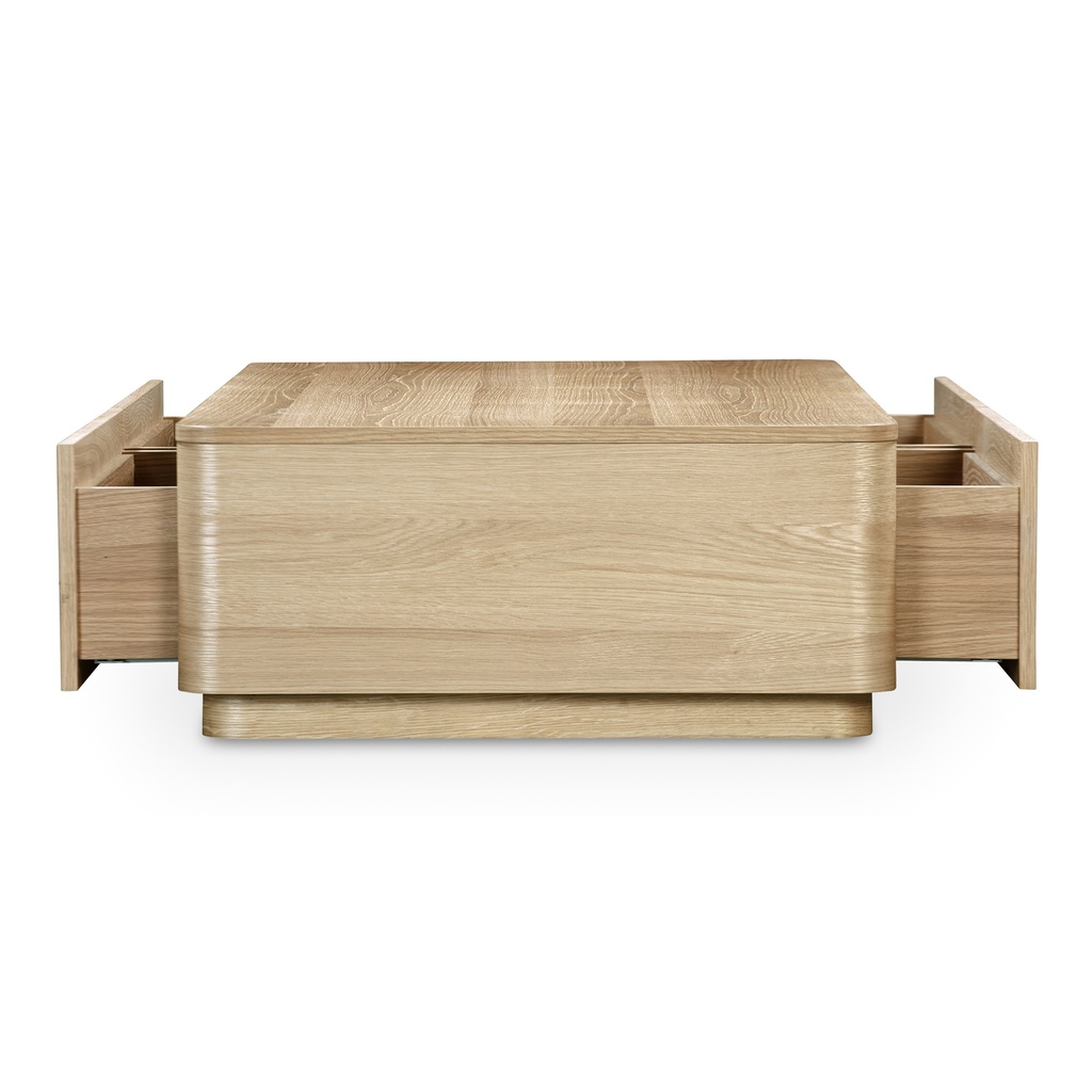 Round Off Coffee Table Natural Oak - 6