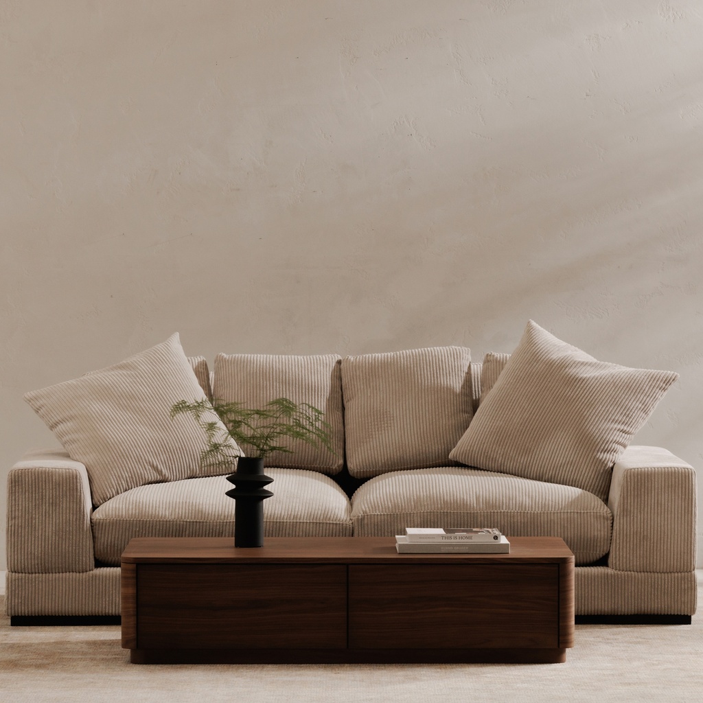 Round Off Coffee Table Walnut Brown - 7