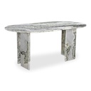 Celia Oval Dining Table Green Onyx Marble - 1