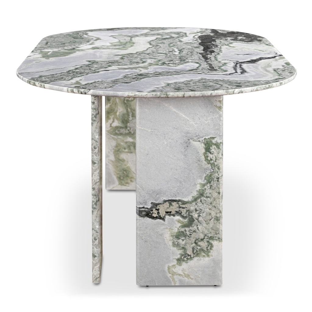 Celia Oval Dining Table Green Onyx Marble - 2
