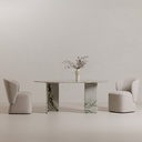 Celia Oval Dining Table Green Onyx Marble - 7