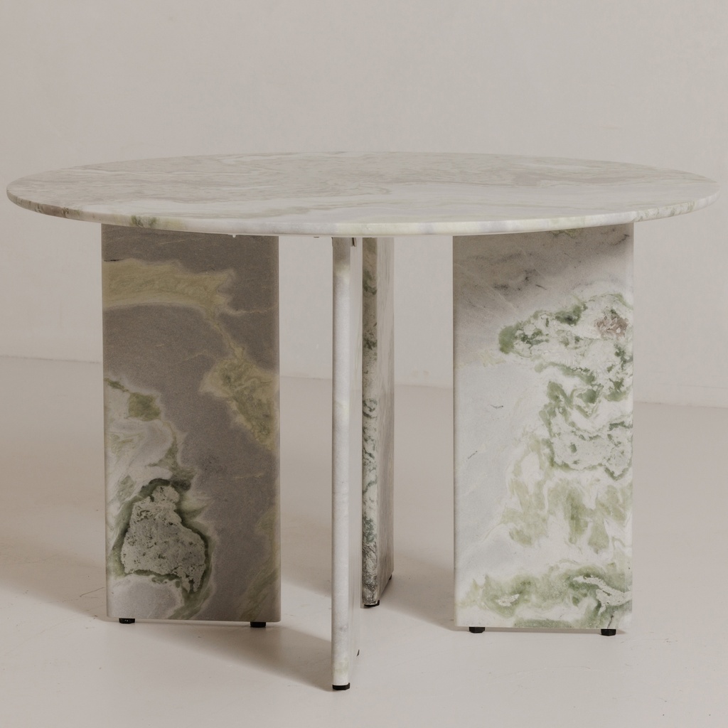 Celia Round Dining Table Green Onyx Marble - 8