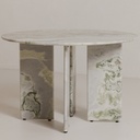 Celia Round Dining Table Green Onyx Marble - 8