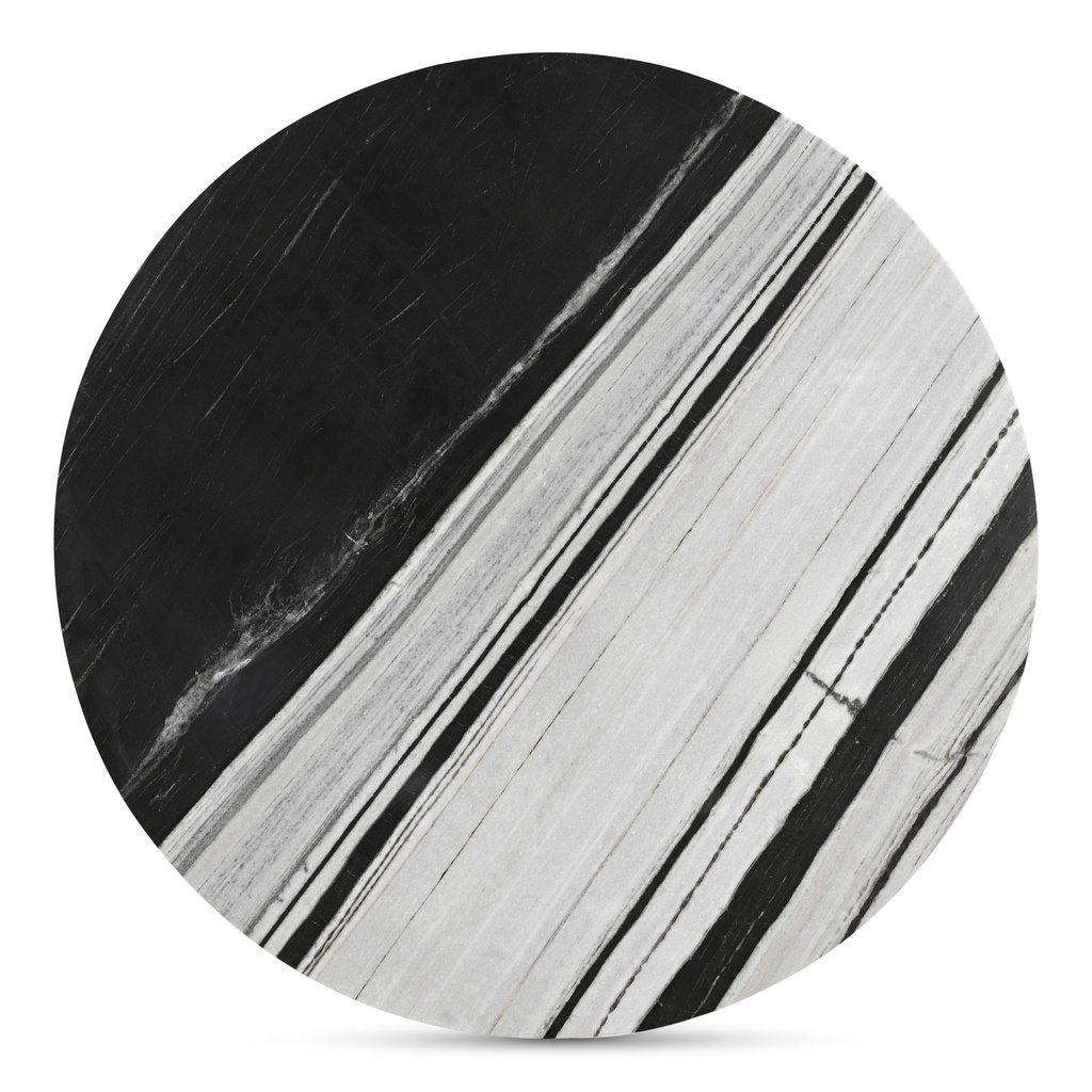 Celia Round Dining Table Panda Marble - 3