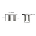 Celia Round Dining Table Panda Marble - 8